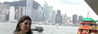 Caitlin in Hong Kong