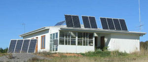 John Morgan's energy efficient house at Lexton in Victoria.