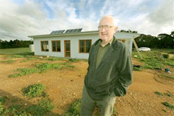 John Morgan's energy efficient house at Lexton in Victoria.