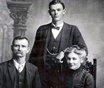 Priscilla (Dudley) Kinney with husband, George, and their 
son, William.