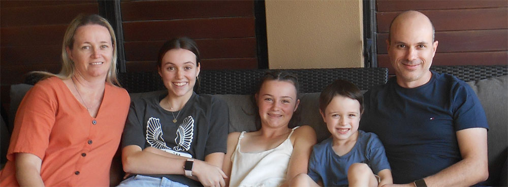 Suzanne, Isabella, Tahlia, Romeo and Michael Grima.