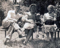 Florence May, Trevor's mother, brother Peter, and Billy.