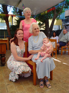 Diana Kupke, Suzanne Grima, Peggy Molesworth and Isabella Grima.