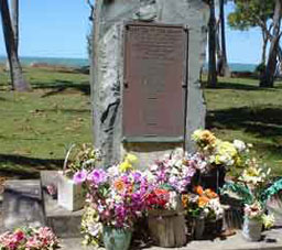 Memorial at Illawong Beach in Mackay.