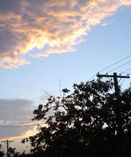 The sky from my front door