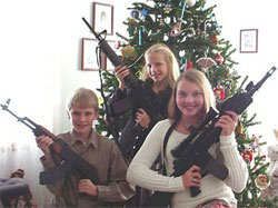 Totally disgusting xmas card sent out to the world by a family in the USA