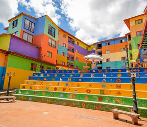 Pretty street in Colombia