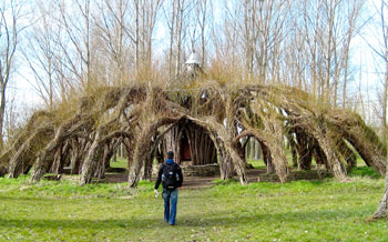Marcel Kalberer's willow tree dome.